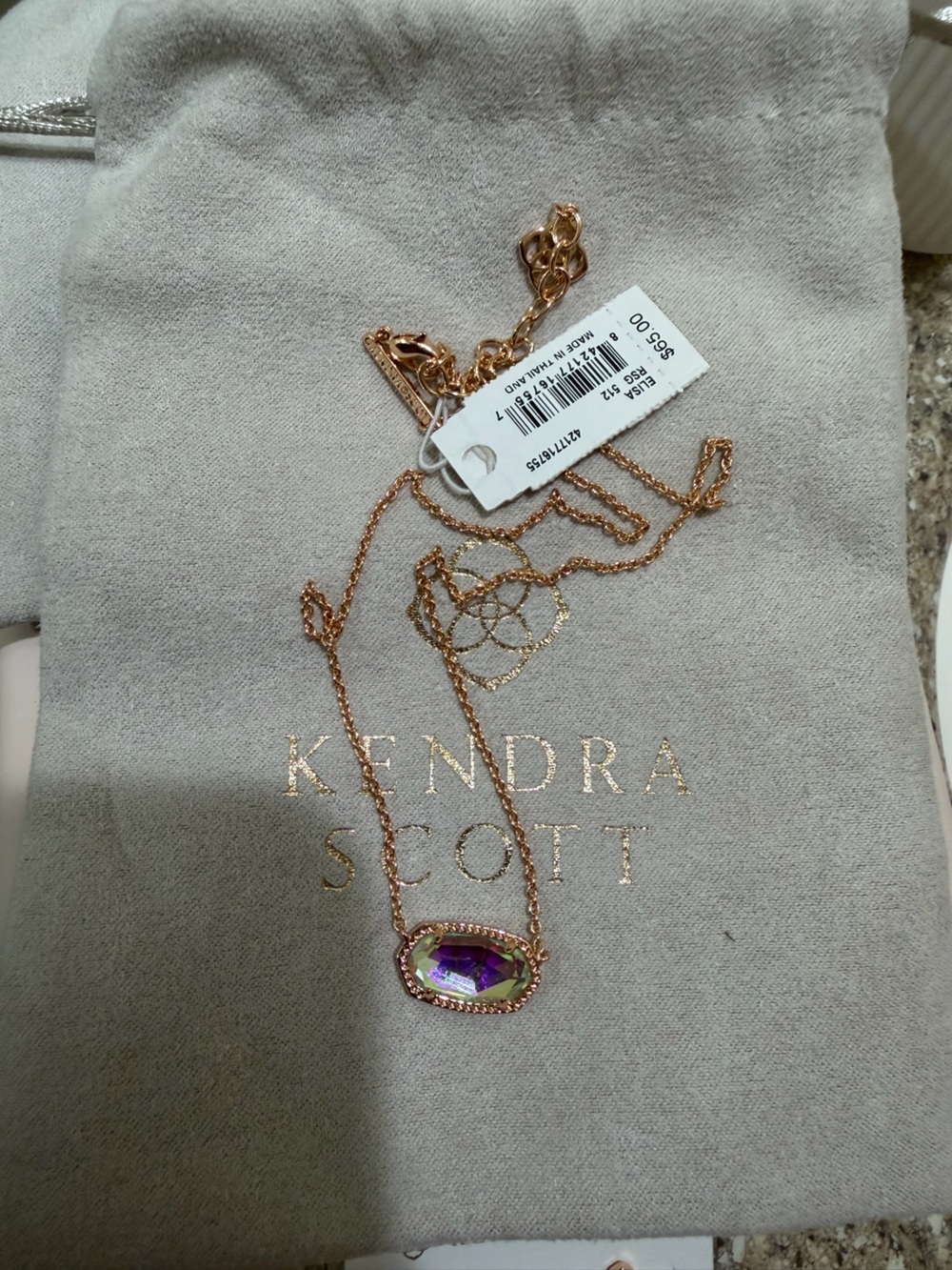 Kendra Scott Rose Gold Necklace